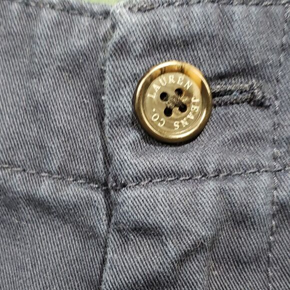 Lauren Ralph Lauren Blue Chino Cropped Capri 6 - Picture 4 of 9
